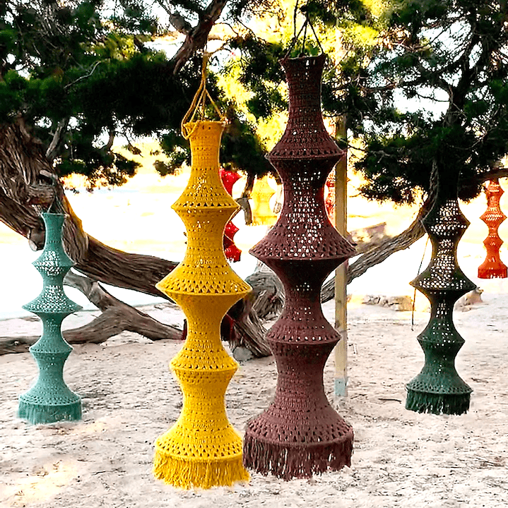 lamparas de crochet