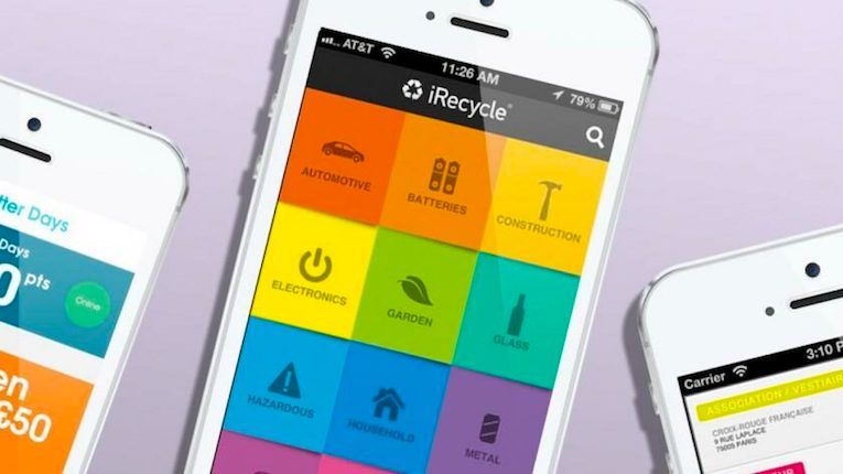 La app para móviles iRecycle te ayuda a saber cómo se reciclan todo tipo de residuos.